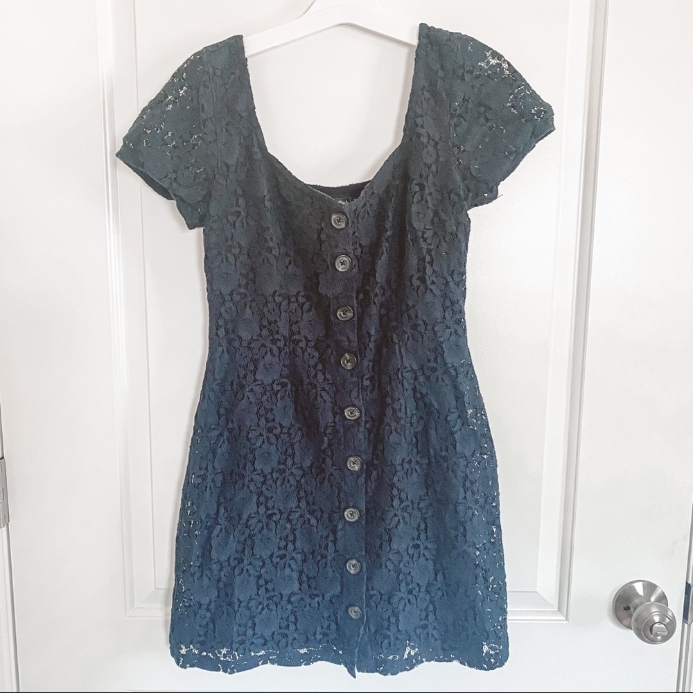 Abercrombie & Fitch navy blue lace dress